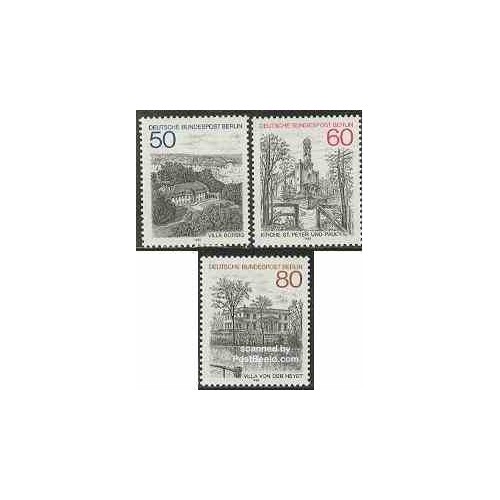 3 عدد تمبر مناظر برلین  - جمهوری فدرال آلمان 1982