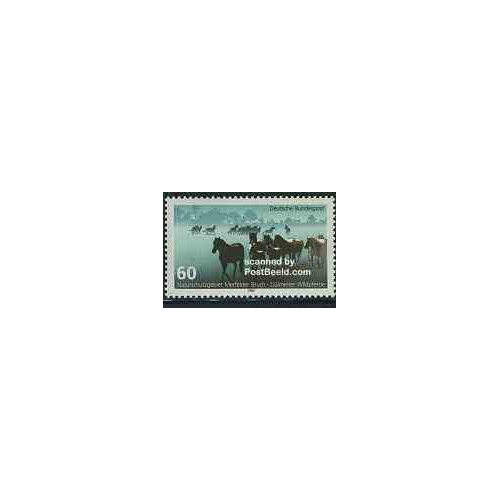 1 عدد تمبر سال محیطی اروپا - جمهوری فدرال آلمان 1987