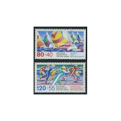 2 عدد تمبر ورزشی - جمهوری فدرال آلمان 1987