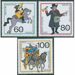 3 عدد تمبر رفاه اجتماعی - جمهوری فدرال آلمان 1989 قیمت 5.9 دلار