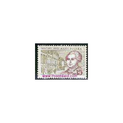 1 عدد تمبر روز جهانی پست - I.F. Przebendowski - لهستان 1987