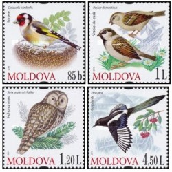 4 عدد تمبر  پرندگان- مولداوی 2010 قیمت 4.8 دلار