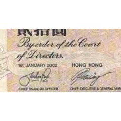 اسکناس 20 دلار - چارتر بانک استاندارد - هنگ کنگ 2002