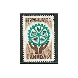 1 عدد تمبر منابع تجدید پذیر - کانادا 1961