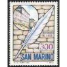 1 عدد تمبر صدمین سال دبیرستان سان مارینو - سان مارینو 1983