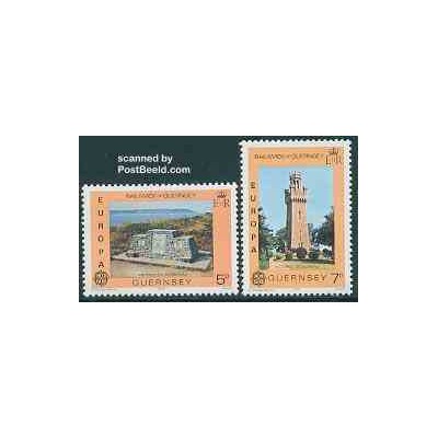 2 عدد تمبر مشترک اروپا - Europa Cept - گورنزی 1978
