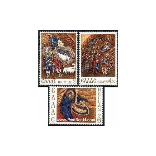 3 عدد تمبر کریستمس - یونان 1970 3 عدد تمبر کریستمس - یونان 1970