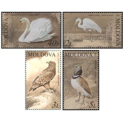4 عدد تمبر پرندگان - مولداوی 2003 قیمت 7.3 دلار