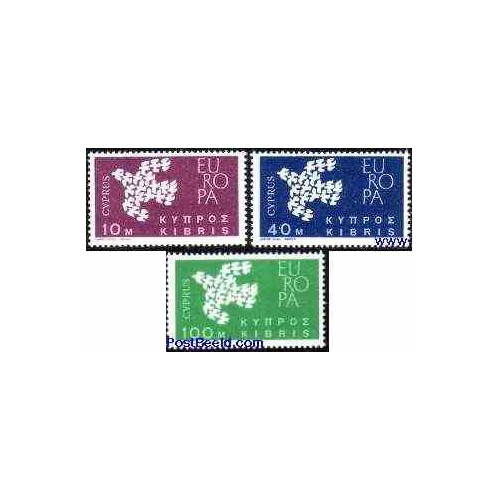 3 عدد تمبر مشترک اروپا - Europa Cept - قبرس 1962