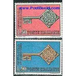 2 عدد تمبر مشترک اروپا - Europa Cept - ایتالیا 1968