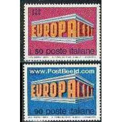 2 عدد تمبر مشترک اروپا - Europa Cept - ایتالیا 1969