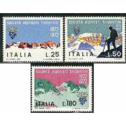 3 عدد تمبر باشگاه کوهستان - ایتالیا 1972