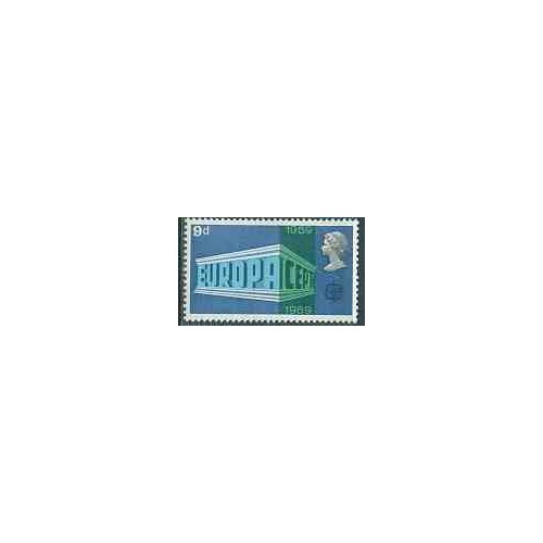 1 عدد تمبر مشترک اروپا - Europa Cept - انگلستان 1969