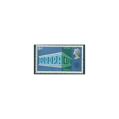 1 عدد تمبر مشترک اروپا - Europa Cept - انگلستان 1969