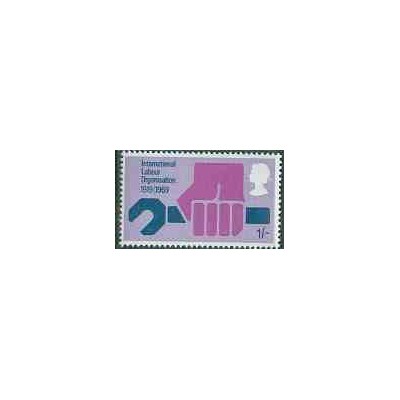 1 عدد تمبر سازمان بین المللی کار - ILO - انگلیس 1969