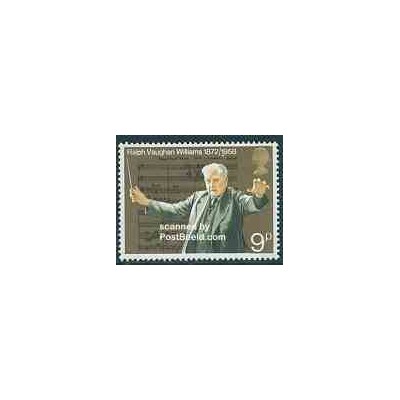 1 عدد تمبر رالف ووگان ویلیام - آهنگساز - انگلیس 1972