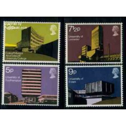 4 عدد تمبر دانشگاهها - انگلیس 1971