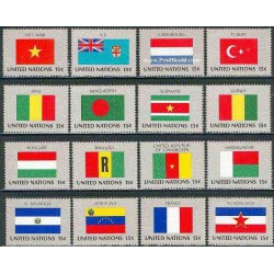 12 عدد پرچم ها - نیویورک - سازمان ملل 1980
