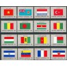 12 عدد پرچم ها - نیویورک - سازمان ملل 1980