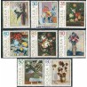 8 عدد تمبر تابلو نقاشی گل ها - لهستان 1989
