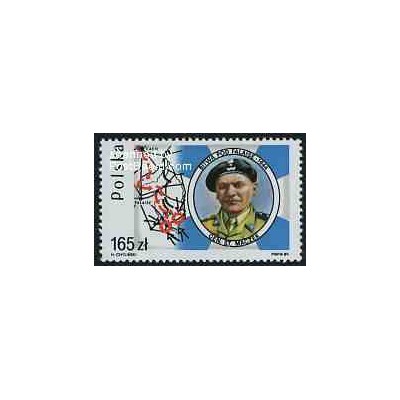 1 عدد تمبر جنگ جهانی دوم  - ژنرال مازک - لهستان 1989
