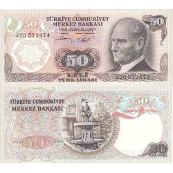 اسکناس 50 لیر - ترکیه 1970
