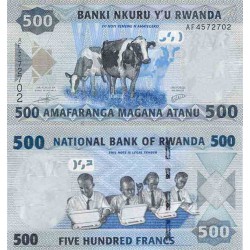 اسکناس 500 فرانک - رواندا 2013