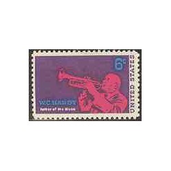 1 عدد تمبر موزیسین جاز - ویلیام کریستوفر هندی - آمریکا 1969
