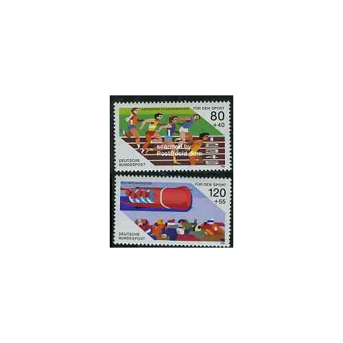 2 عدد تمبر ورزشی - جمهوری فدرال آلمان 1986 قیمت 4.7 دلار