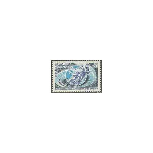 تمبر خارجی - 1 عدد تمبر قهرمانی جهانی اسکی هنری - پاتیناژ - فرانسه 1971