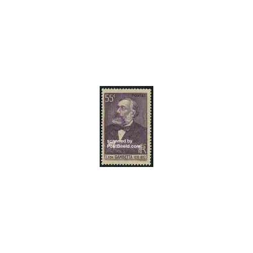 تمبر خارجی - 1 عدد تمبر لئون گامبتادولتمرد برجسته - فرانسه 1938