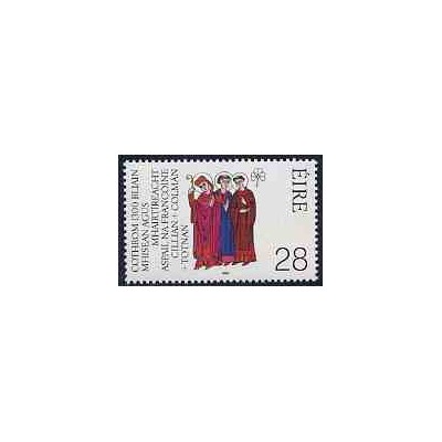 تمبر خارجی - 1 عدد تمبر مشترک با آلمان - کیلیان ، کلونوت ، توتنان - ایرلند 1989