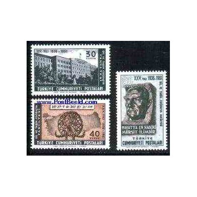 تمبر خارجی - 3 عدد تمبر دانشکده - ترکیه 1961