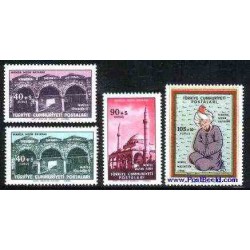 تمبر خارجی - تمبر خارجی - 4 عدد تمبر جشنواره بهاره  - مانیسا - ترکیه 1960