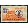 تمبر خارجی - 1 عدد تمبر شورای اروپا - سورشارژ - ترکیه 1959