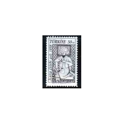 تمبر خارجی - 1 عدد تمبر محمد چلبی - ترکیه 1958