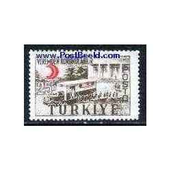 1 عدد تمبر کمپین ضد سل - ترکیه 1957