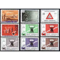 تمبر خارجی - 9 عدد تمبر توسعه - ترکیه 1969
