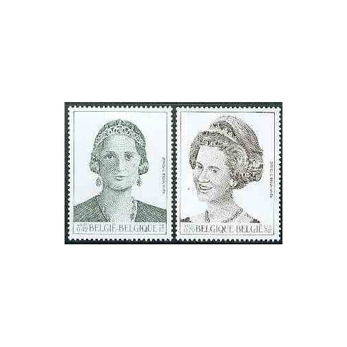 تمبر خارجی - 2 عدد تمبر ملکه ها - تمبر شناسی - مجارستان 2000