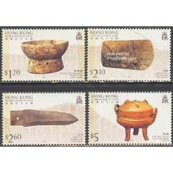 تمبر خارجی - 4 عدد تمبر باستان شناسی - هنگ کنگ 1996