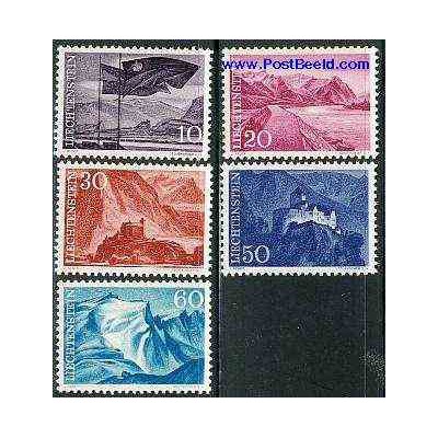 تمبر خارجی - 5 عدد تمبر سری های پستی - مناظر - لیختنشتاین 1959