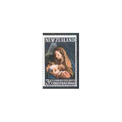تمبر خارجی - 1 عدد تمبر کریستمس - تابلو نقاشی اثر مارتا - نیوزلند 1966