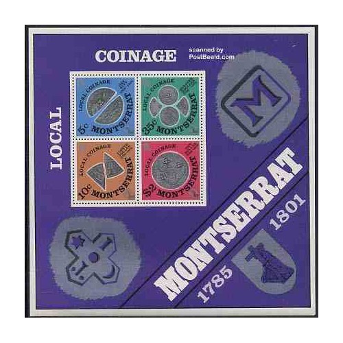تمبر خارجی - سونیرشیت سکه ها - مونتسرت 1975