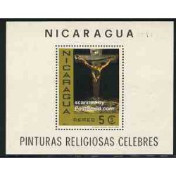 تمبر خارجی - سونیرشیت تابلو نقاشی مذهبی - نیکاراگوئه 1968