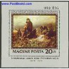 تمبر خارجی - سونیرشیت تابلو نقاشی - نبرد موهاکس - مجارستان 1976