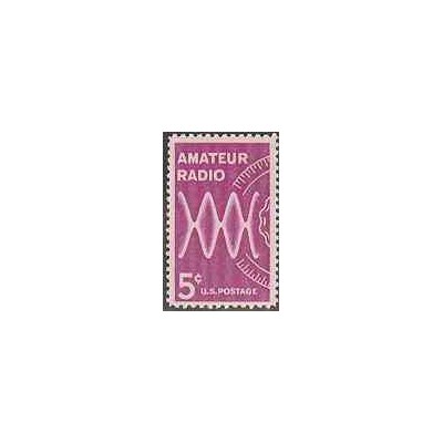 تمبر خارجی - 1 عدد تمبر رادیوی آماتور - آمریکا 1964