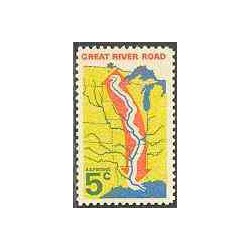 تمبر خارجی - 1 عدد تمبر راه بزرگ آبی - آمریکا 1966