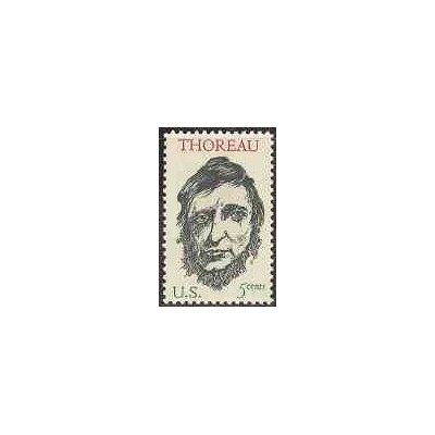 تمبر خارجی - 1 عدد تمبر هنری دیوید تورو - فیلسوف آنارشیست - آمریکا 1967