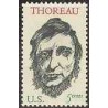 تمبر خارجی - 1 عدد تمبر هنری دیوید تورو - فیلسوف آنارشیست - آمریکا 1967