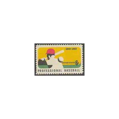 تمبر خارجی - 1 عدد تمبر بیسبال - آمریکا 1969